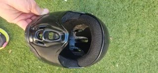 Casco de descenso bici o moto negro