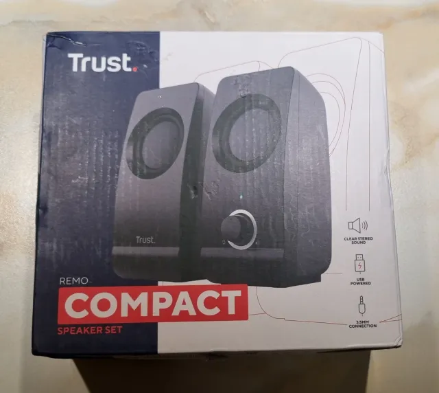 Altavoces Trust Remo Compact Negro/Gris