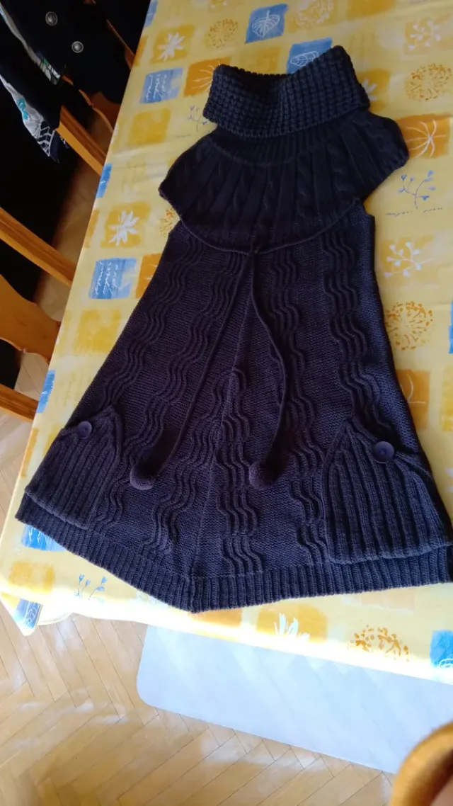 Vestido punto sin mangas