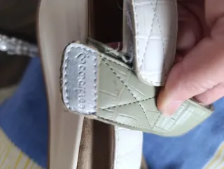 Sandalias verano mujer verde y blanco