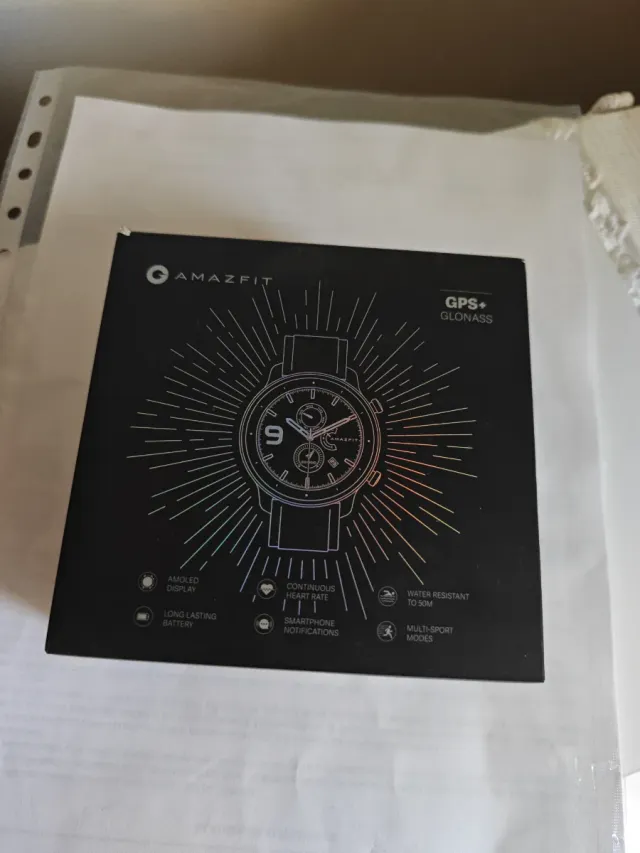 Amazfit GTR 47mm Smartwatch Plata/Marrón leer!