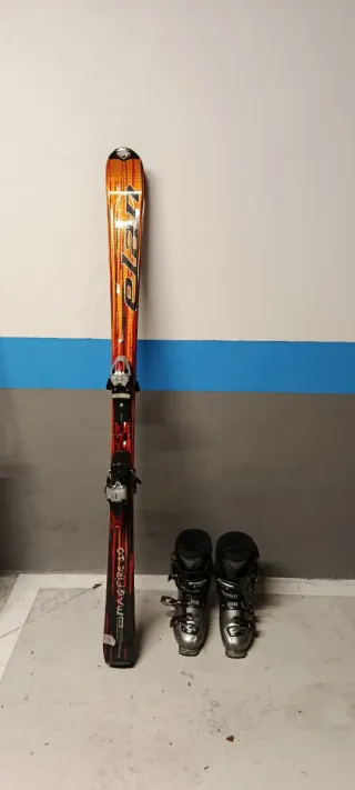 Conjunto de esquí Elan Magfire 10 y botas Nórdica.