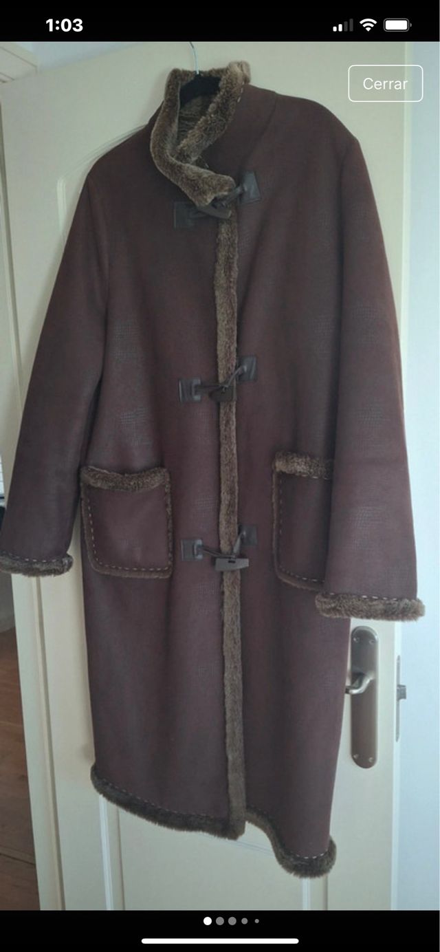 Abrigo trenka Adolfo Domínguez Marrón