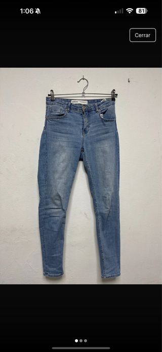 Pantalón vaquero Bershka azul