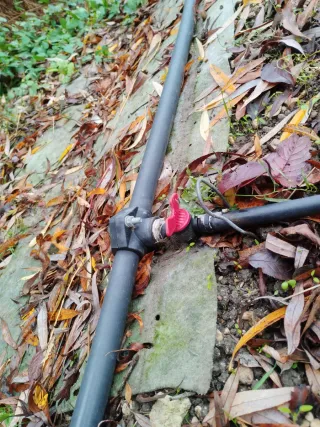 Sistema de riego por goteo para huerto