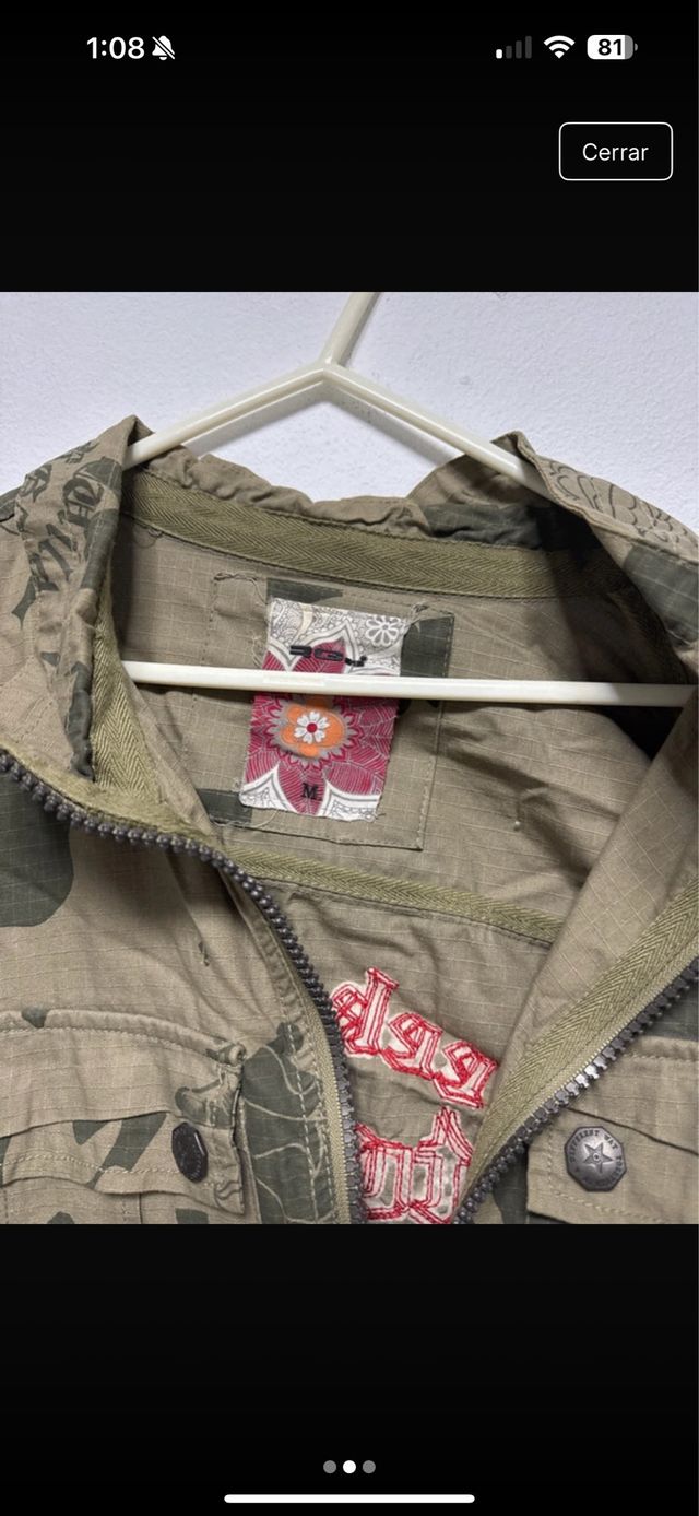 Chaqueta militar camuflaje