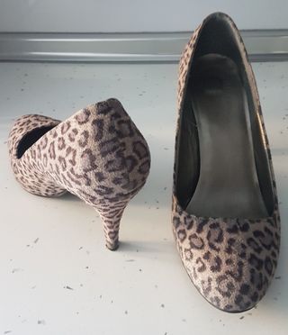 Zapatos tacón leopardo ante Talla 40