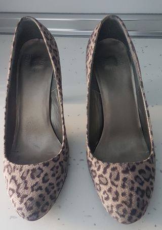 Zapatos tacón leopardo ante Talla 40
