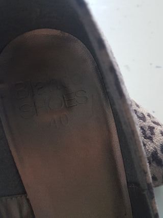 Zapatos tacón leopardo ante Talla 40