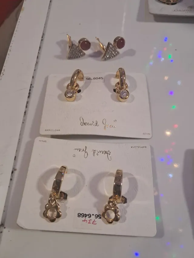 Pendientes David Graux Dorados