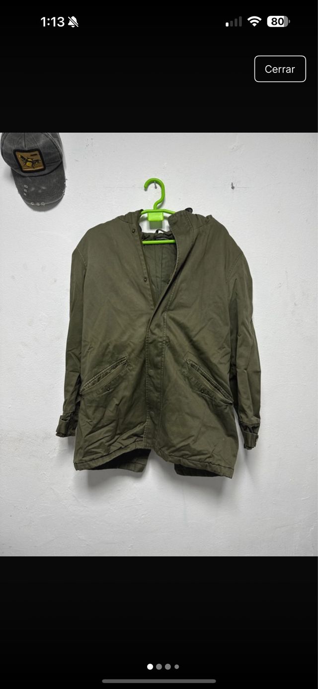 Chaqueta verde militar
