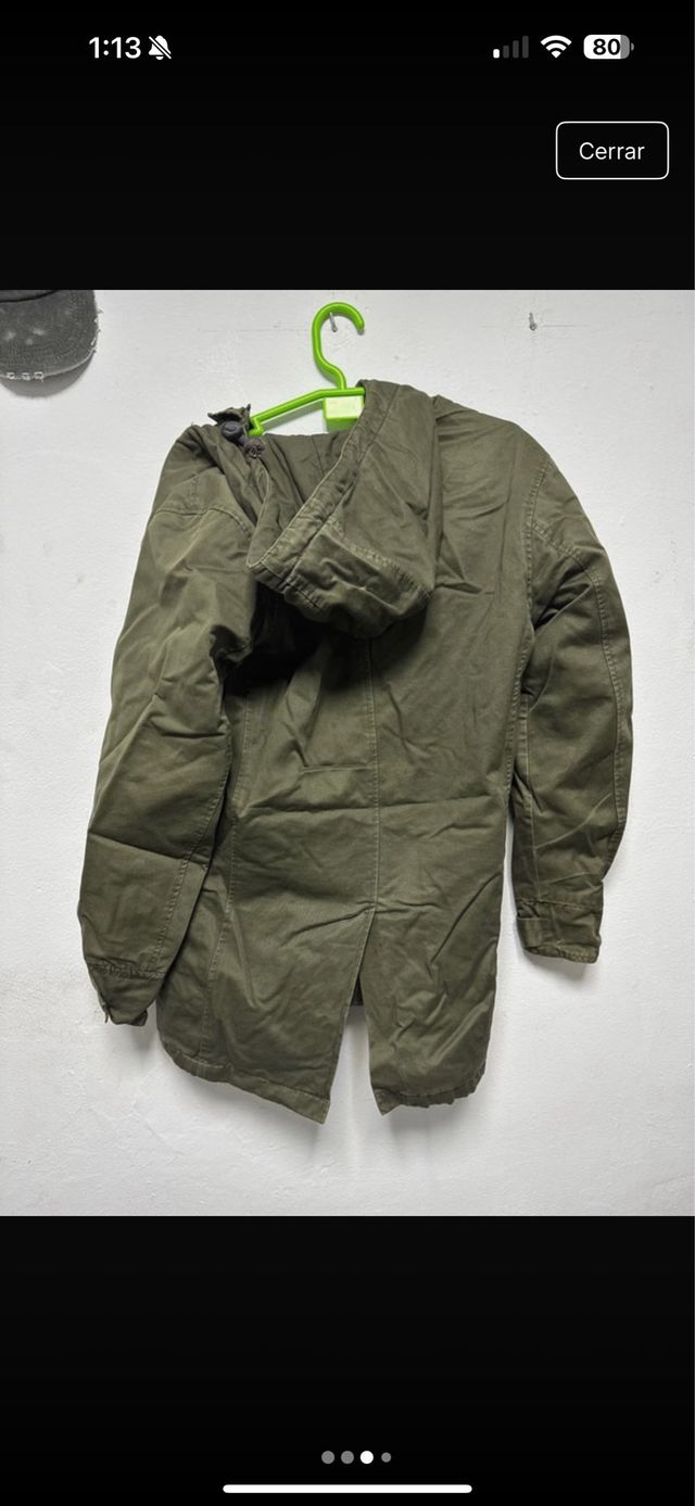 Chaqueta verde militar