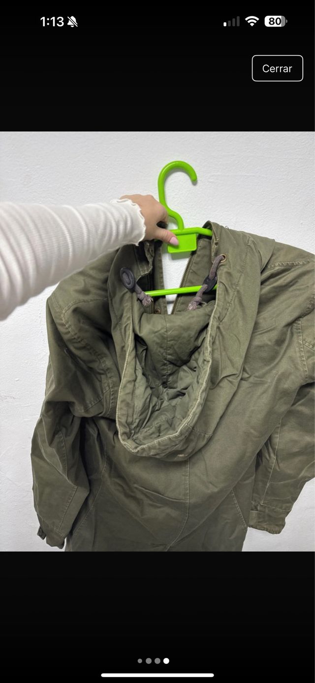 Chaqueta verde militar