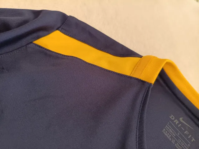 Camiseta Nike Dri-Fit Manga Larga Azul/Amarillo