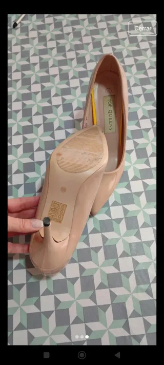 Zapatos Top Queens Beige/Rosa Talla 36