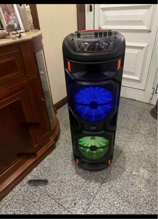 Coluna Bluetooth Karaoke OPUS