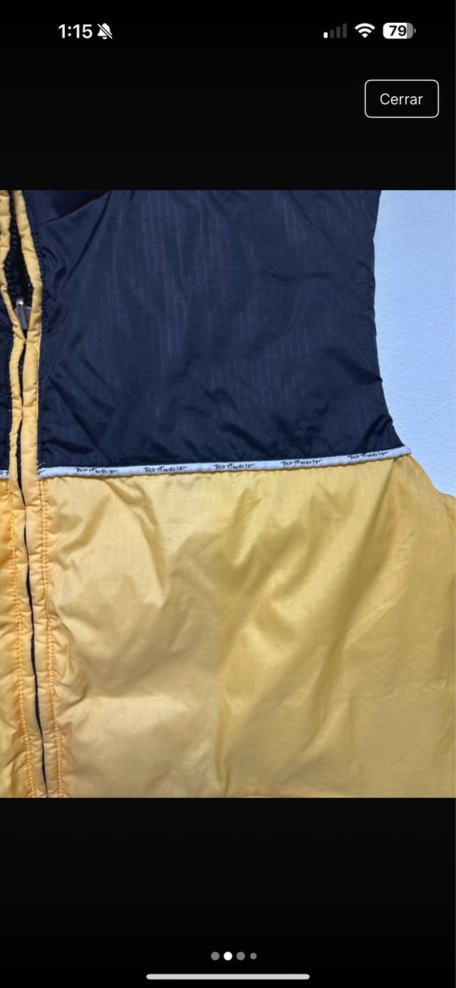 Chaleco Rottweiler Negro y Amarillo