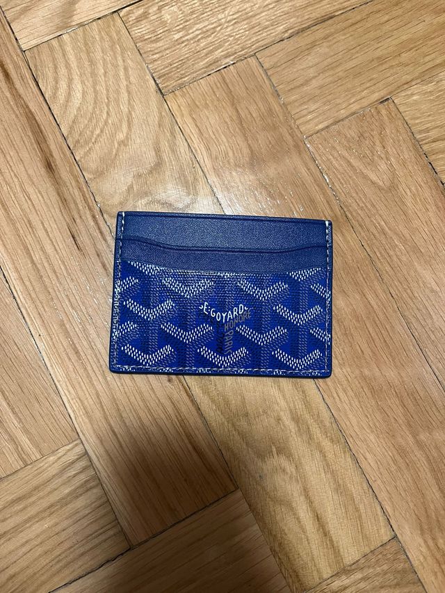 Tarjetero Goyard Azul Nuevo con Caja