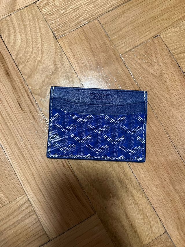 Tarjetero Goyard Azul Nuevo con Caja
