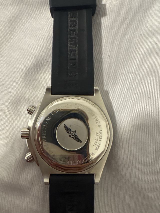 Reloj Breitling Negro y Plateado