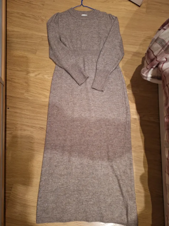Vestido punto largo premamá H&M talla M