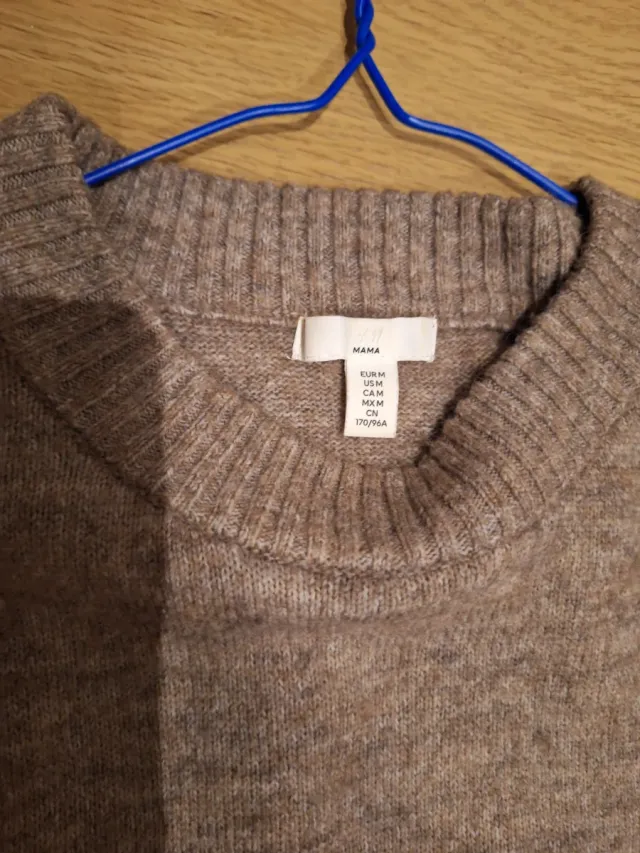 Vestido punto largo premamá H&M talla M