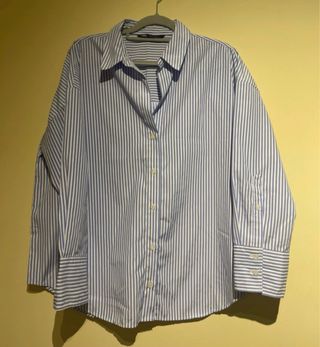 Camisa ZARA Rayas Azul Talla L
