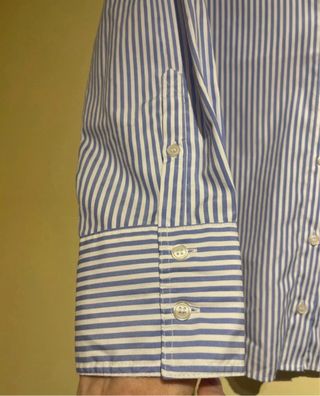 Camisa ZARA Rayas Azul Talla L