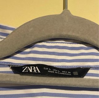 Camisa ZARA Rayas Azul Talla L