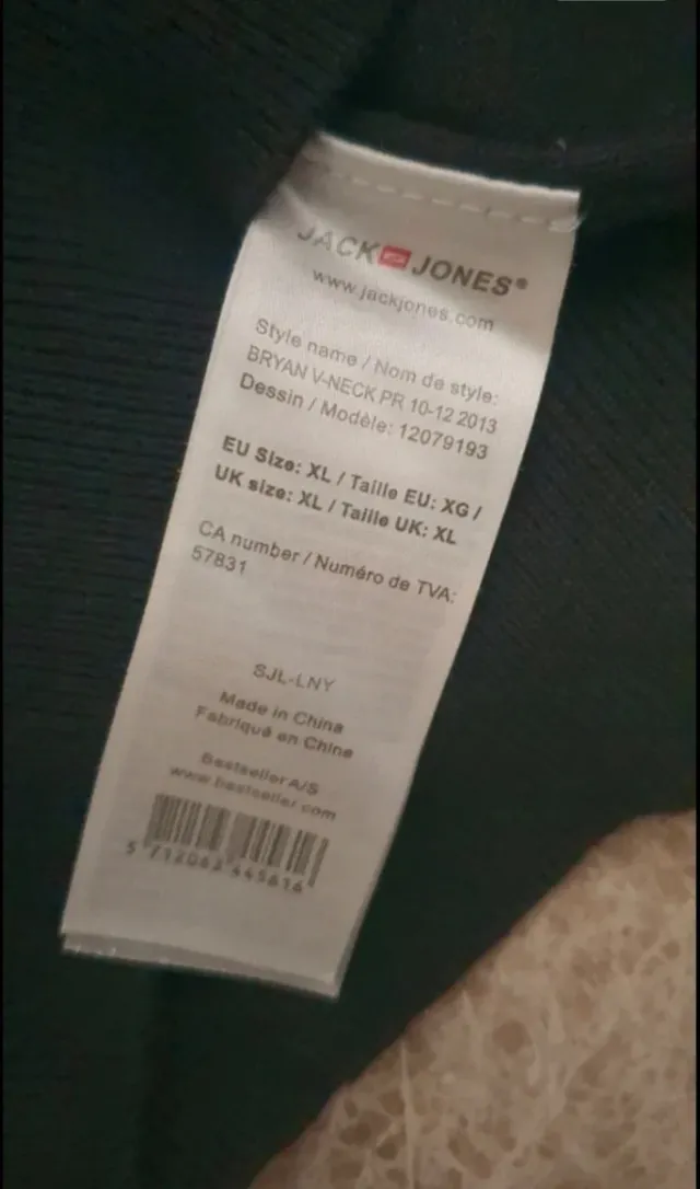 Jersey Jack & Jones Negro Talla XL Hombre