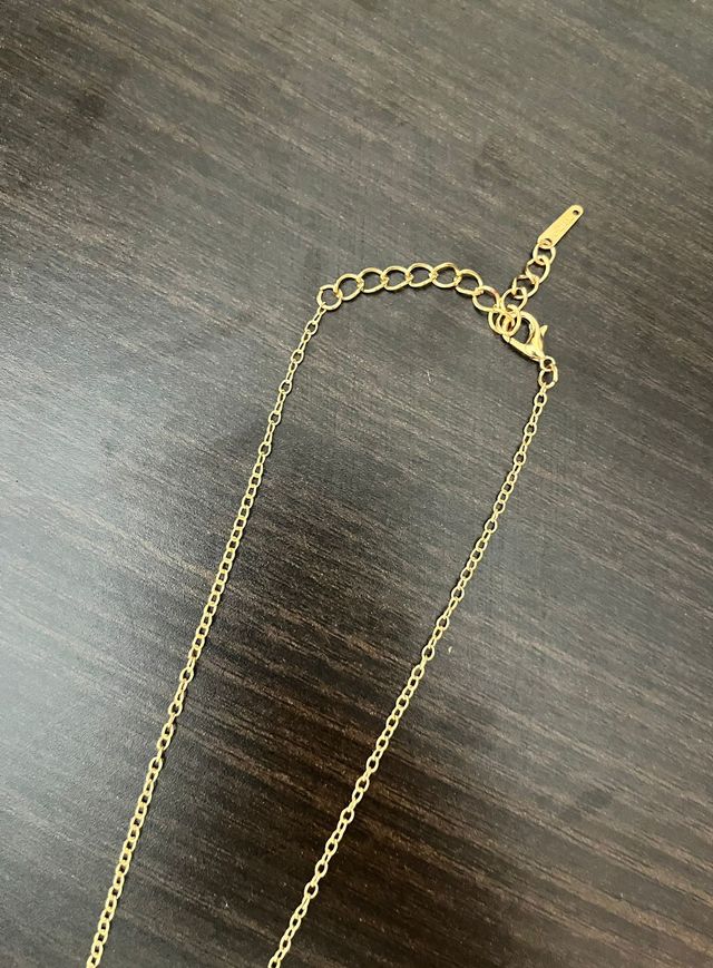 Collar Trébol Verde y Dorado