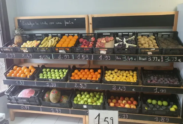 4 Estanterías Frutería Madera 