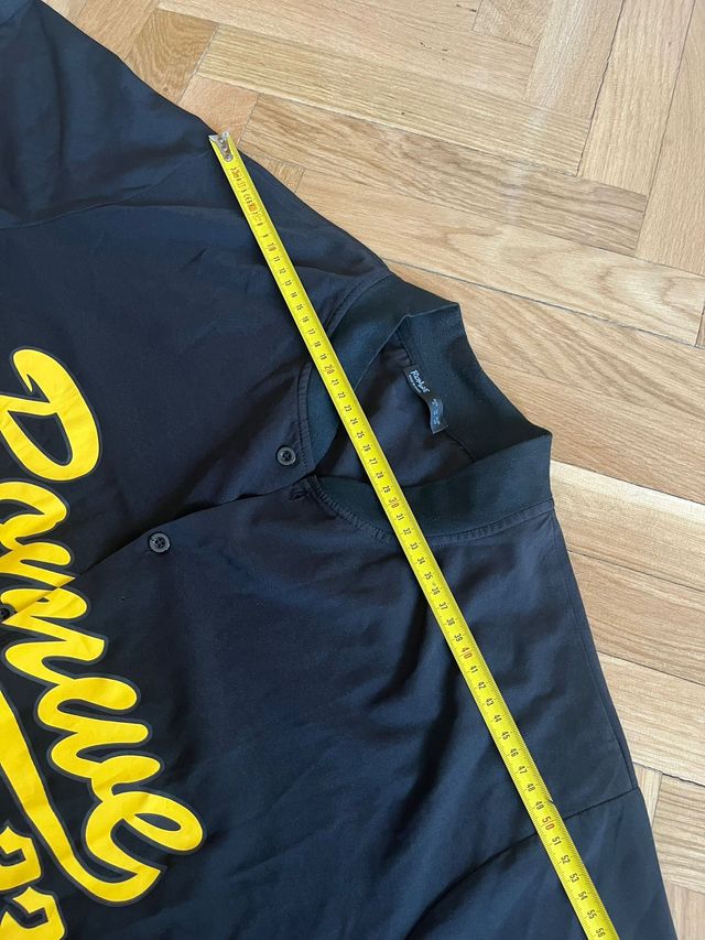 Camisa Beisbol Romwe Negra y Amarilla