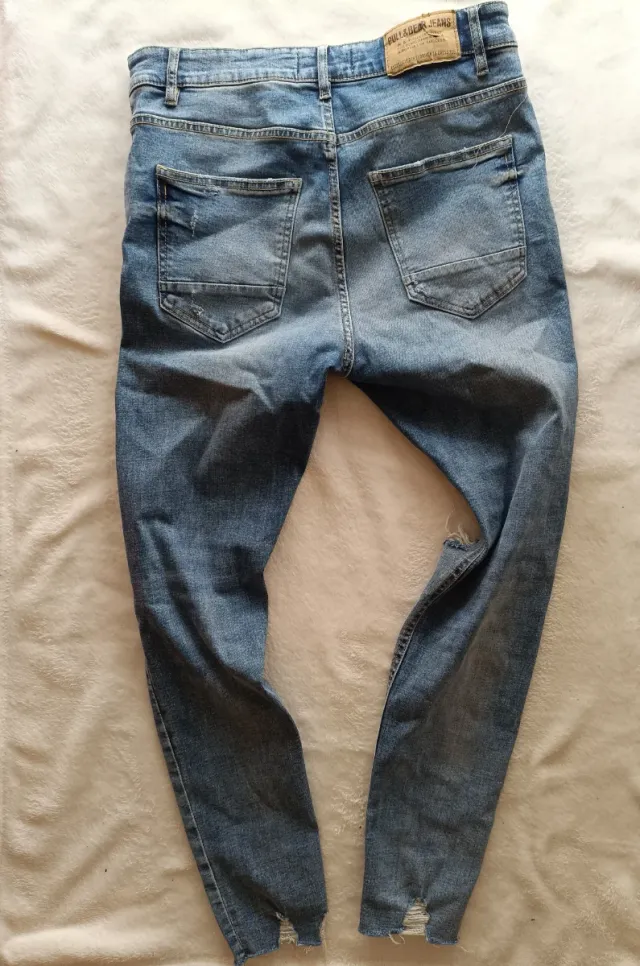 Light Blue Ripped Jeans - Talla S - Casual Urban