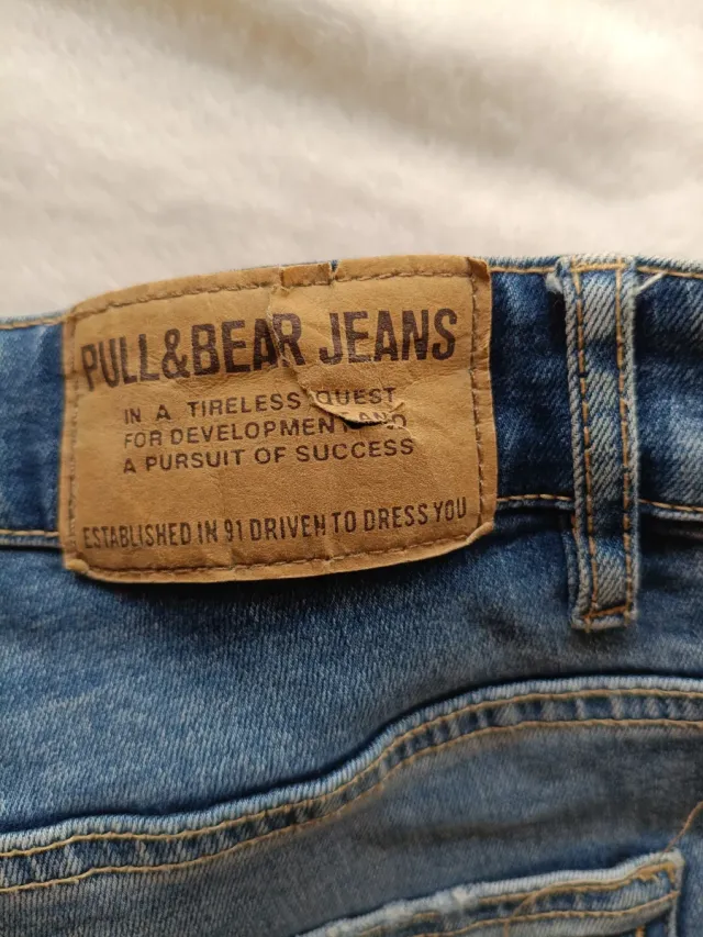 Light Blue Ripped Jeans - Talla S - Casual Urban