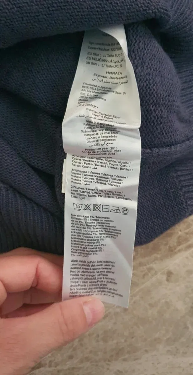 Jersey Jack & Jones azul hombre Talla L