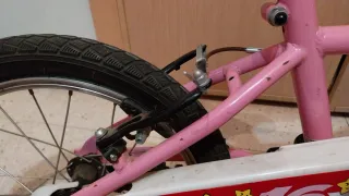 Bicicleta infantil rosa Racer