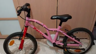 Bicicleta infantil rosa Racer