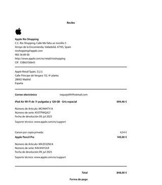 iPad Air 11 128GB + Lápiz Pro + Funda