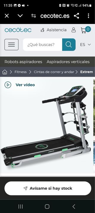 Cinta de correr Cecotec con cinturón