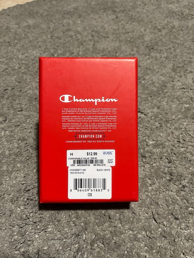 Cartera Champion Negra Gris Blanca