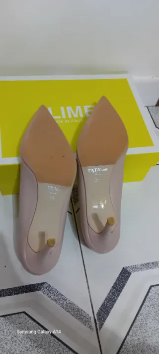 Scarpe décolleté nude tacco 38 Made in Italy