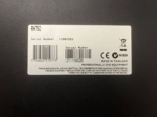 Amplificador TC Electronic RH750 Negro