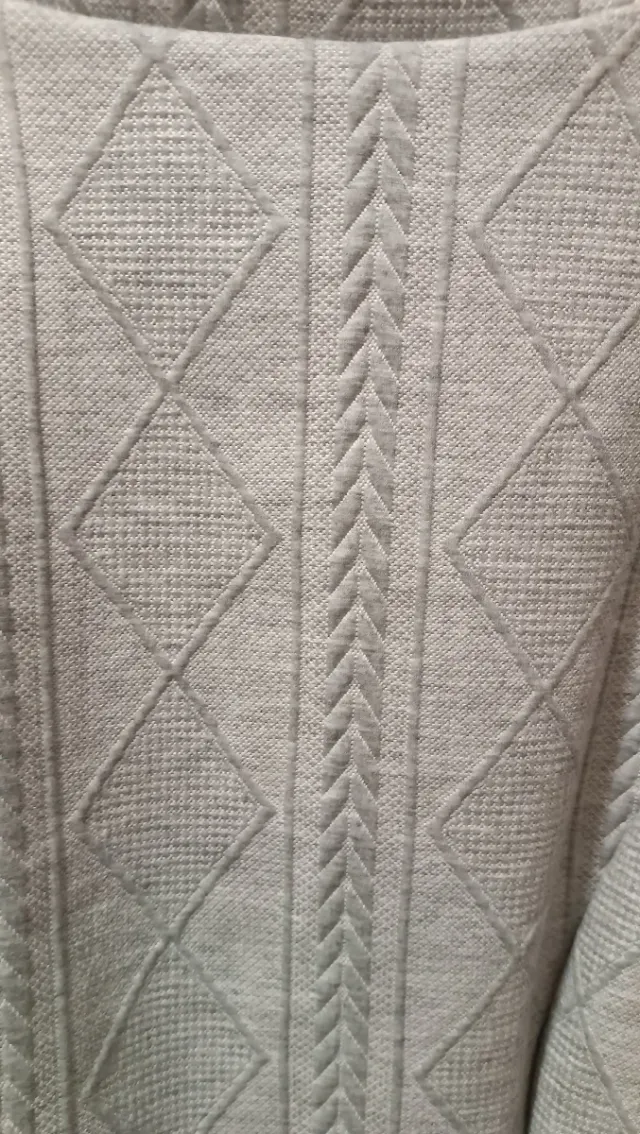 Cárdigan gris de punto con botones Talla XL