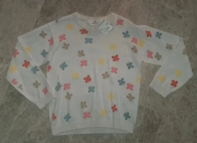 Jersey H&M mariposas Talla 6-8 años