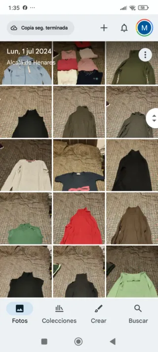 Espero oferta Jersey beige y blanco