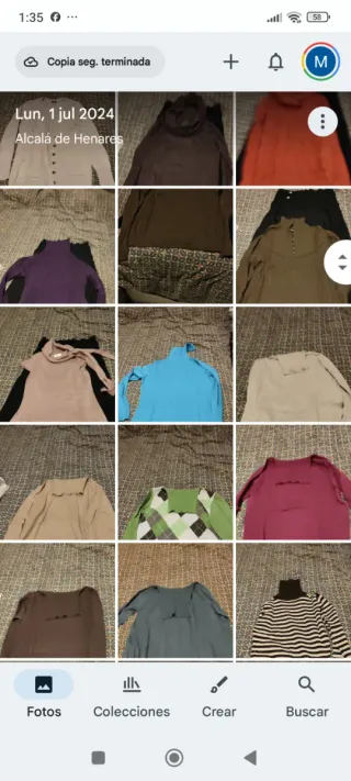 Espero oferta Jersey beige y blanco