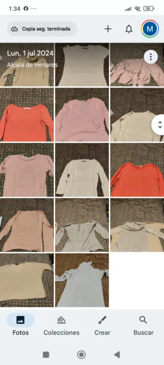 Espero oferta Jersey beige y blanco