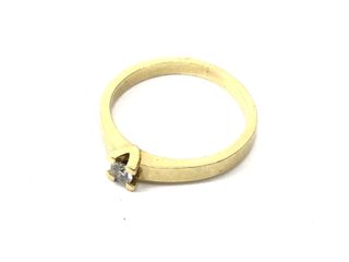 anillo oro 18k con piedra