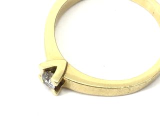 anillo oro 18k con piedra
